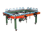 Semi automatic screen tension machine 