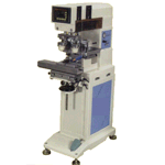 Auto 2 color shuttle inkcup pad printer