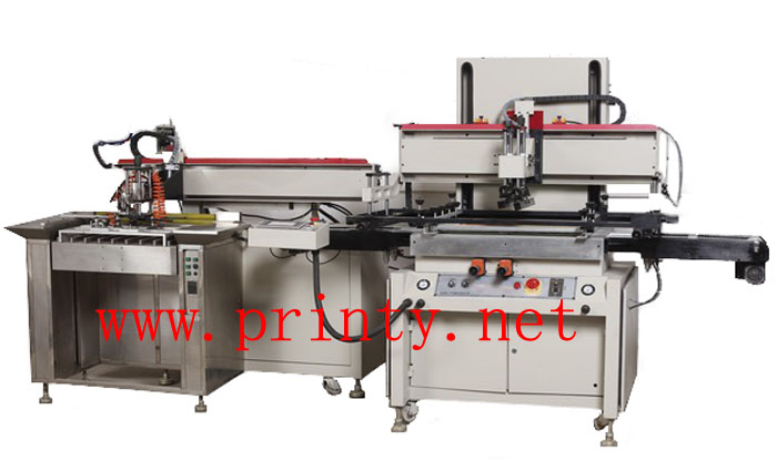 Fully automatic ceiling screen printing machine equipment,Fully automatic flat sheet screen printers,Fully auto ceiling glass ceramic metal screen printing machine